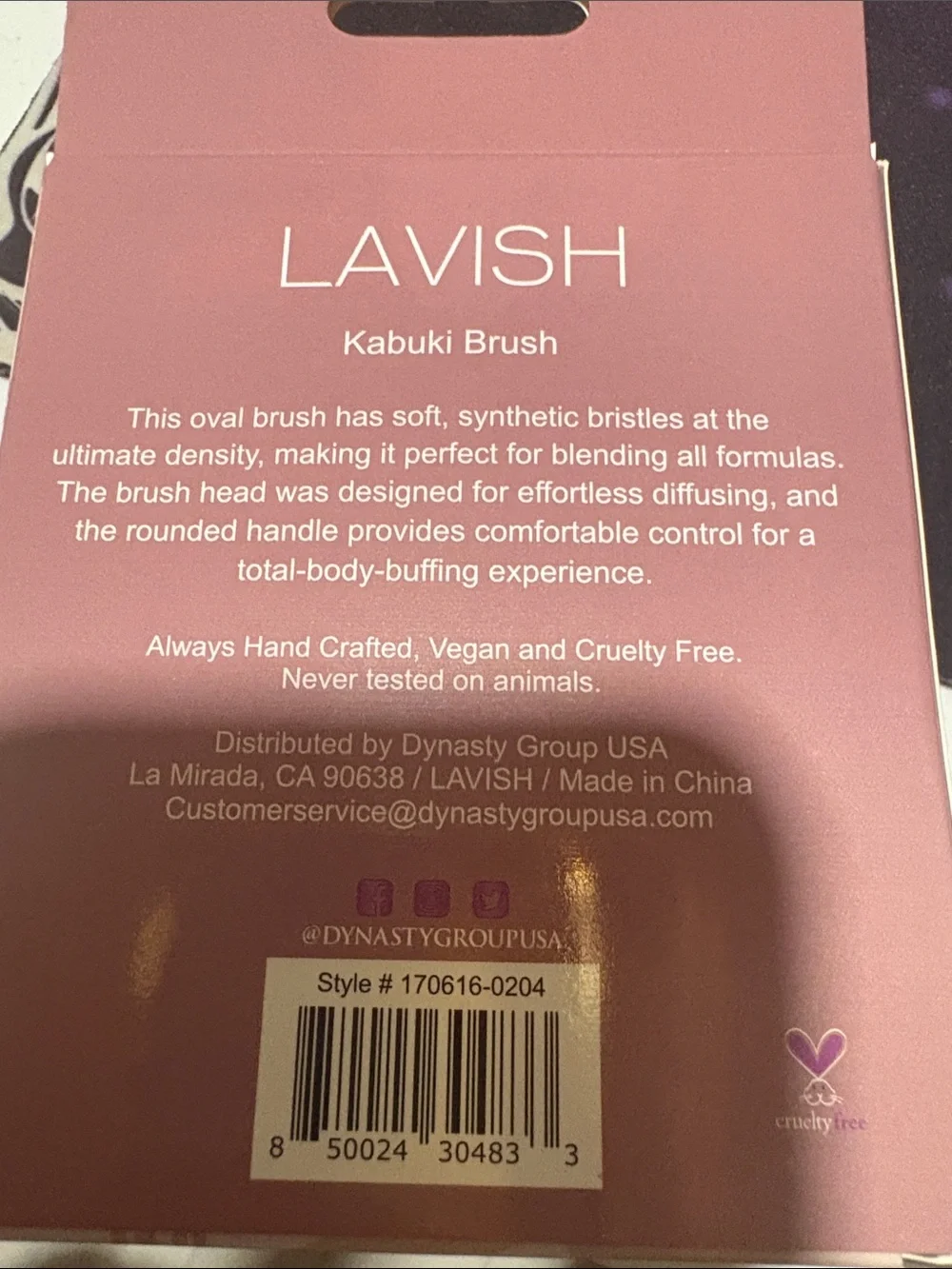 Lavish Pink Kabuki Makeup Brush