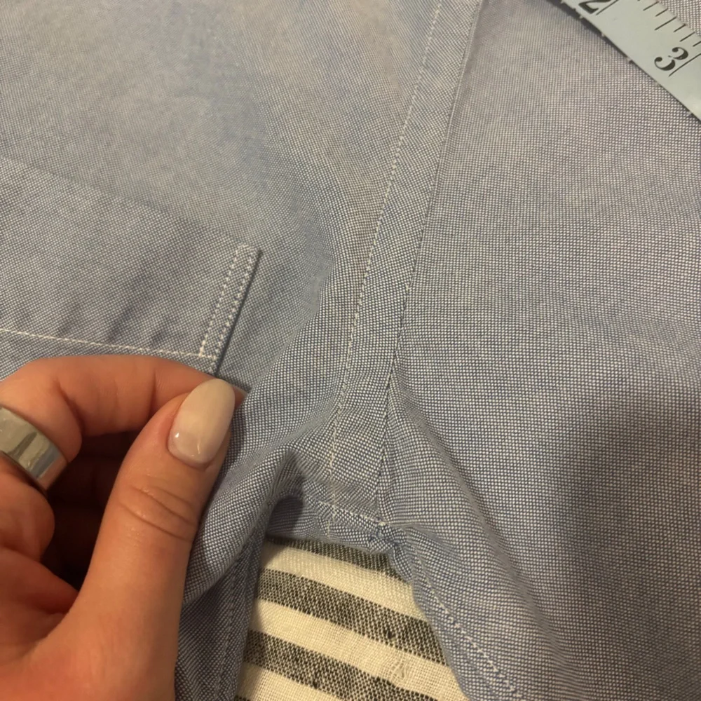 J. Crew down shirt dimensions