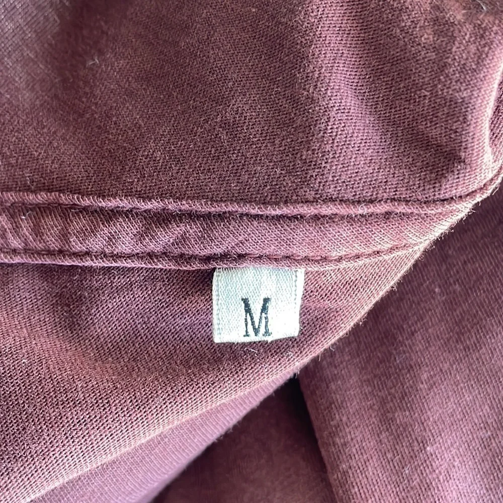 J.Crew Burgundy Broken In Tee