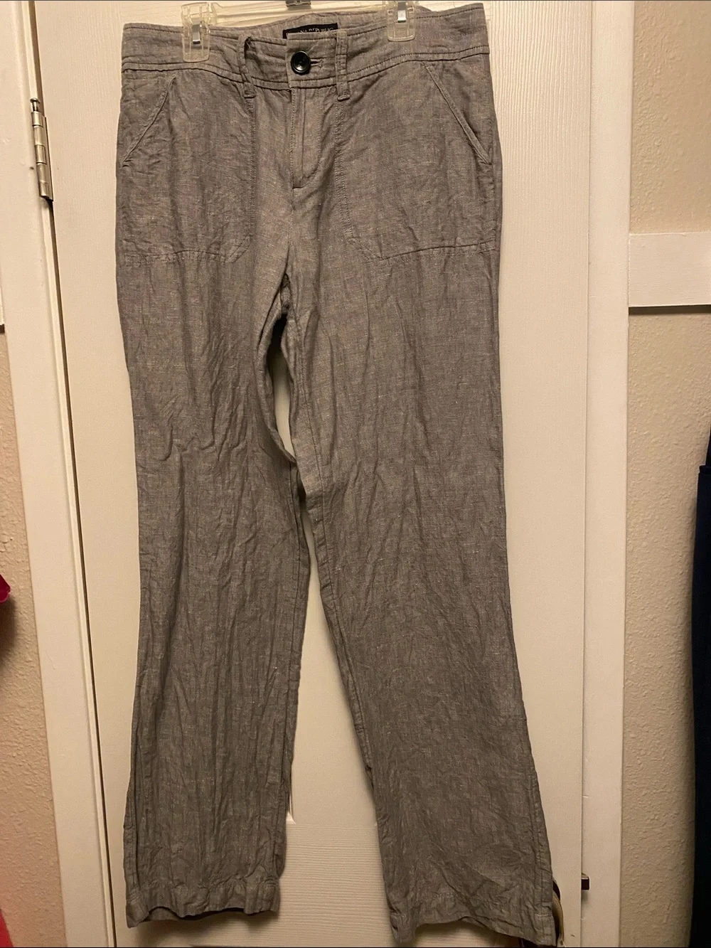 Banana Republic Light Gray Women's Casual Trousers