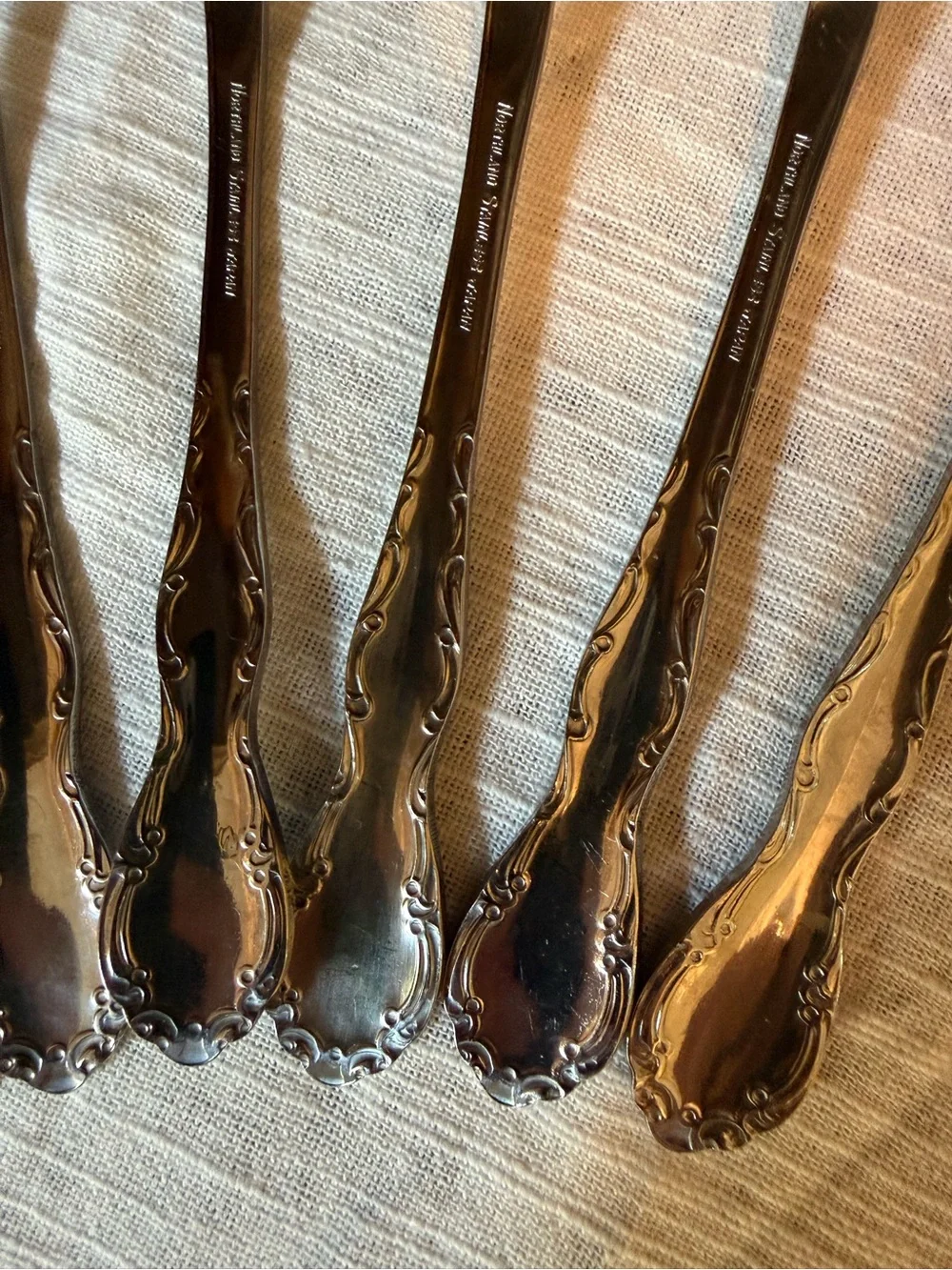 Vtg Oneida Northland Set of 8 Soup Spoons 7” Stainless Flatware Silverware Japan