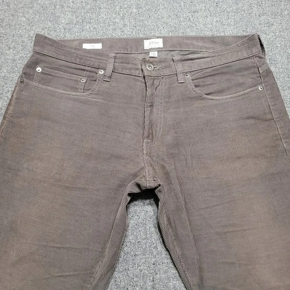 J Crew Pants Mens 34x30 Grayish 484 Slim Corduroy Jeans Stretch Preppy Casual