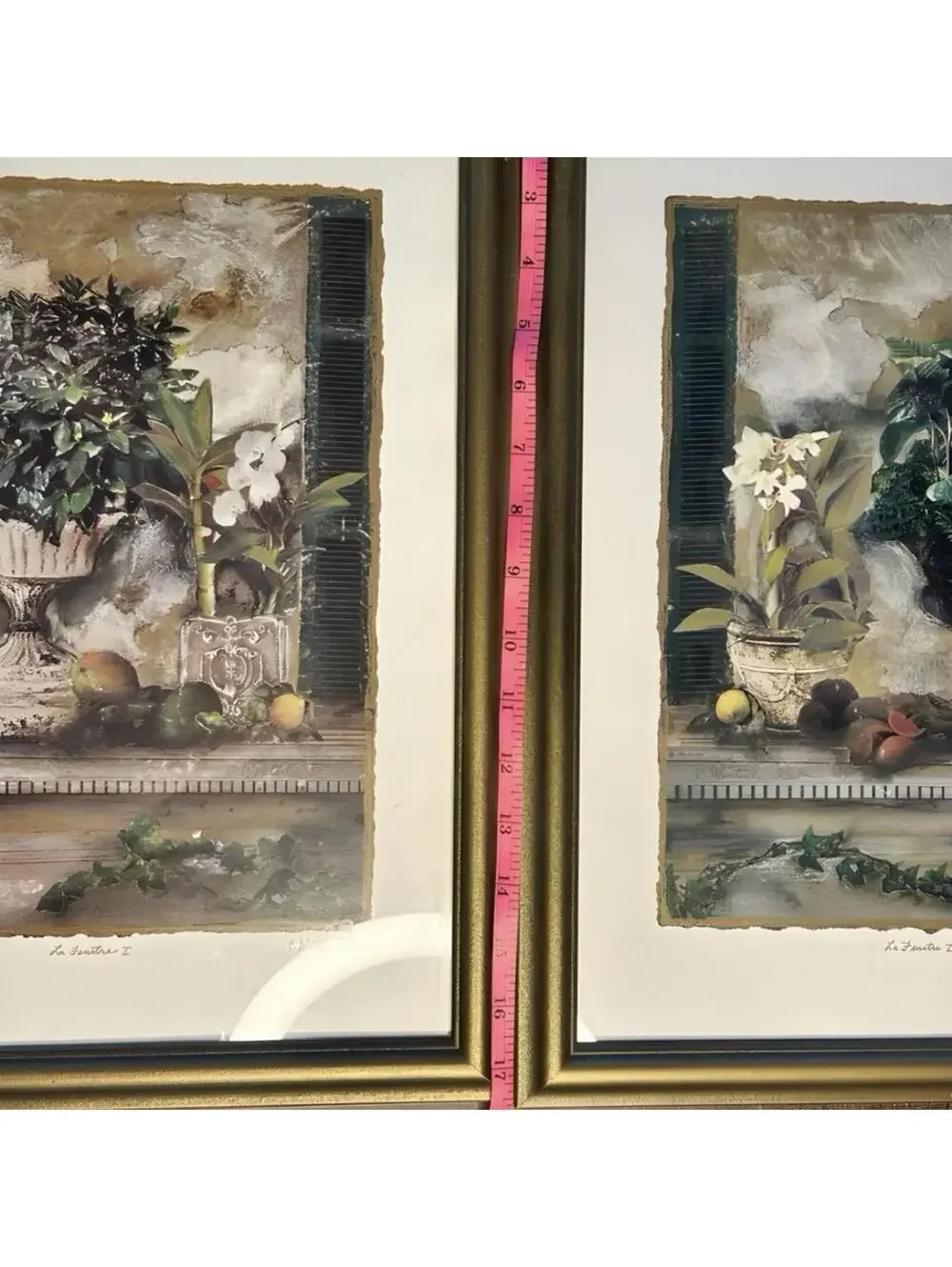 Pair of Framed Still Life Art Prints by C. Winterle Olson