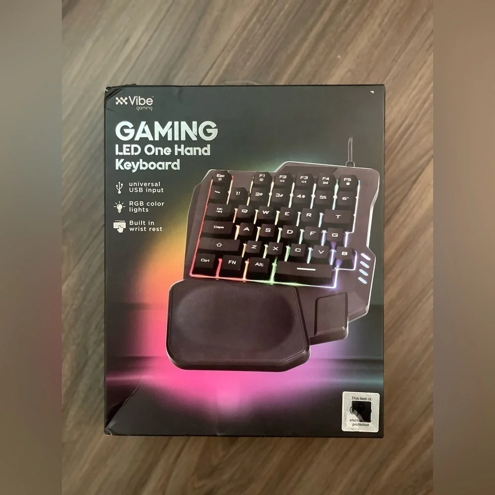 Vibe Gaming LED One Hand Keyboard