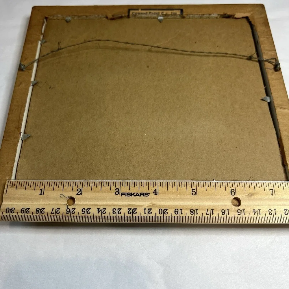 Vtg Ornate Gold Cream Photo Picture Frame Cottagecore MCM Granny Chic 7x6 Custom
