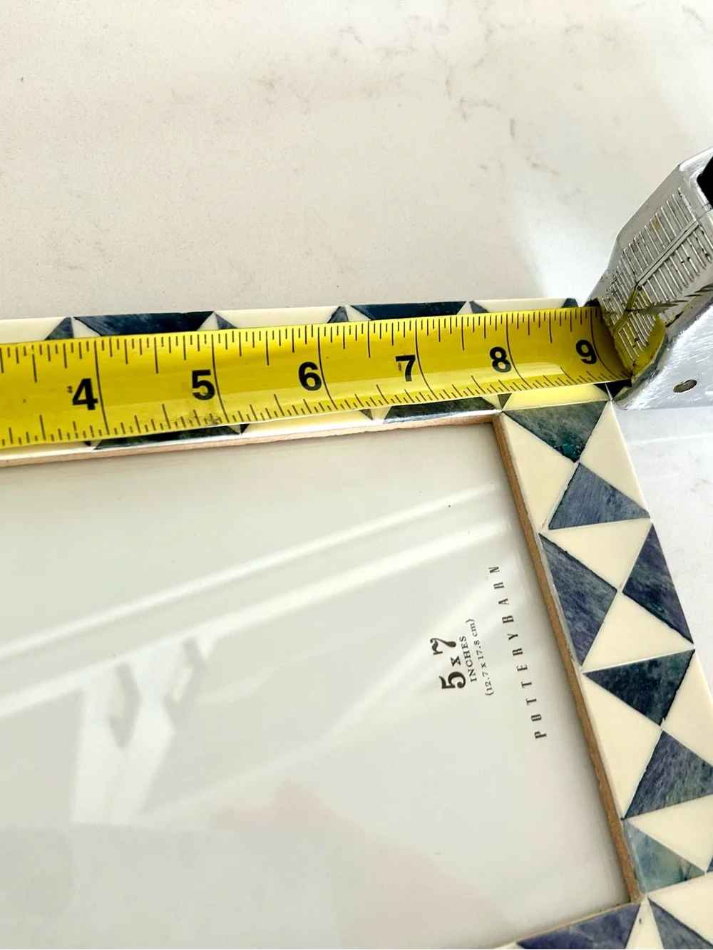 NEW Pottery Barn Bone Geometric Picture Frame