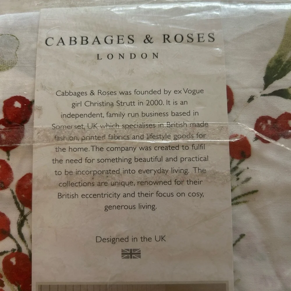 Cabbages & Roses brand new
