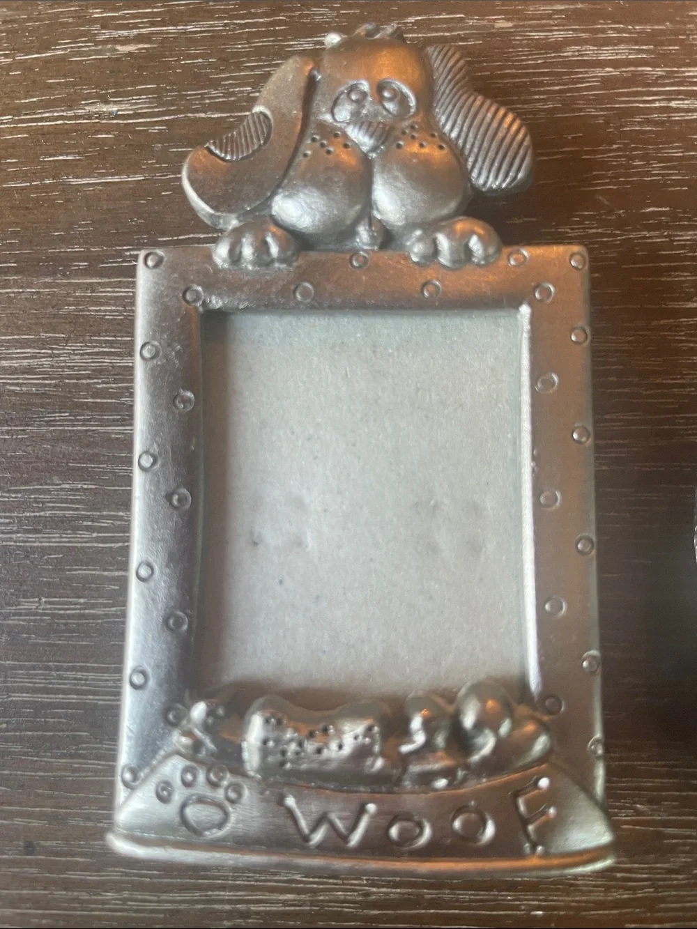 Silver Pet-Themed Metal Picture Frames - Dog & Cat Set