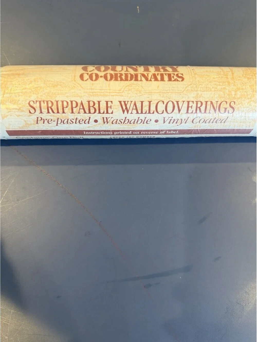 Vtg Signature Country Co-Ordinates Vinyl Coated Wallpaper 56sq Ft Floral New