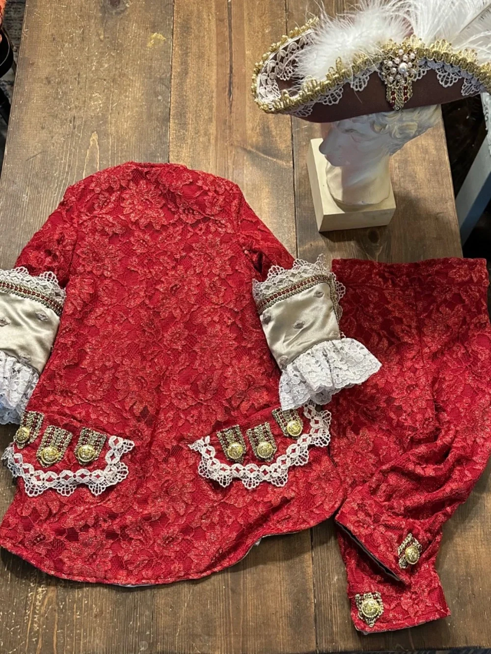 Handmade by Cuccia Creations red gold