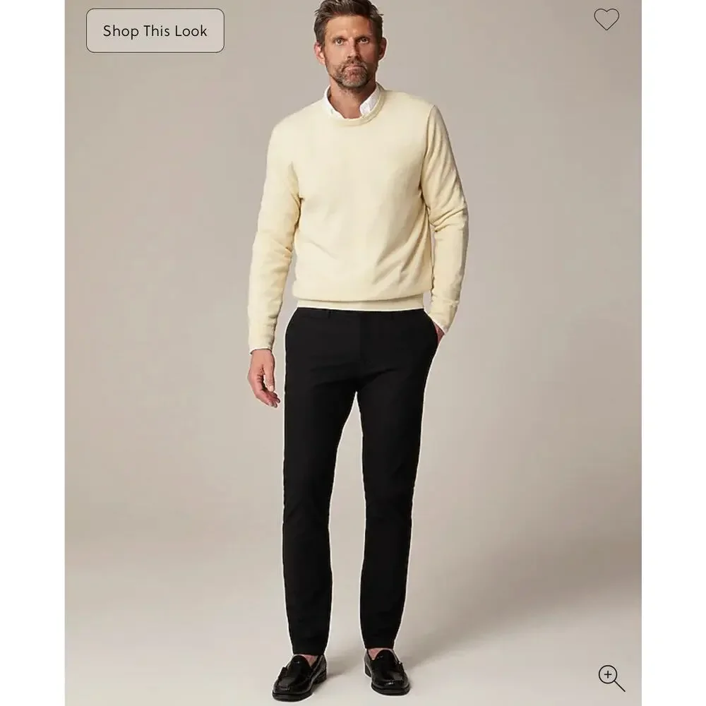 J. Crew 484 Slim-fit tech pant in Black size 34/32
