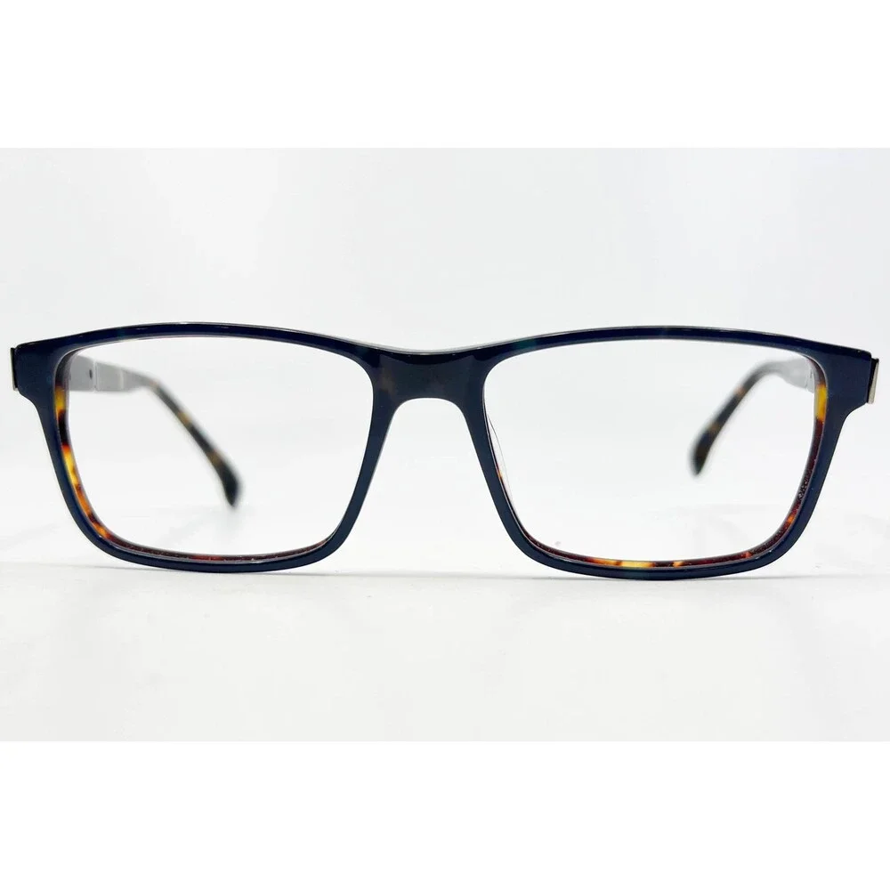 Garland Eyeglasses Mens Navy Tortoise Rectangle Frames 56-17-145 42433