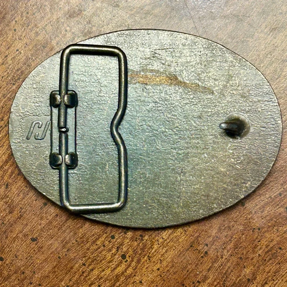Vintage Brass USPS Belt Buckle Gold United States Postal Service Safe Driver