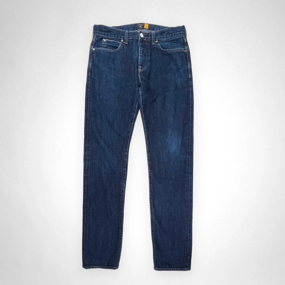 J. CREW 484 32 x‎ 34 Kaihara Denim Slim Fit Jeans Dark Wash Casual Streetwear