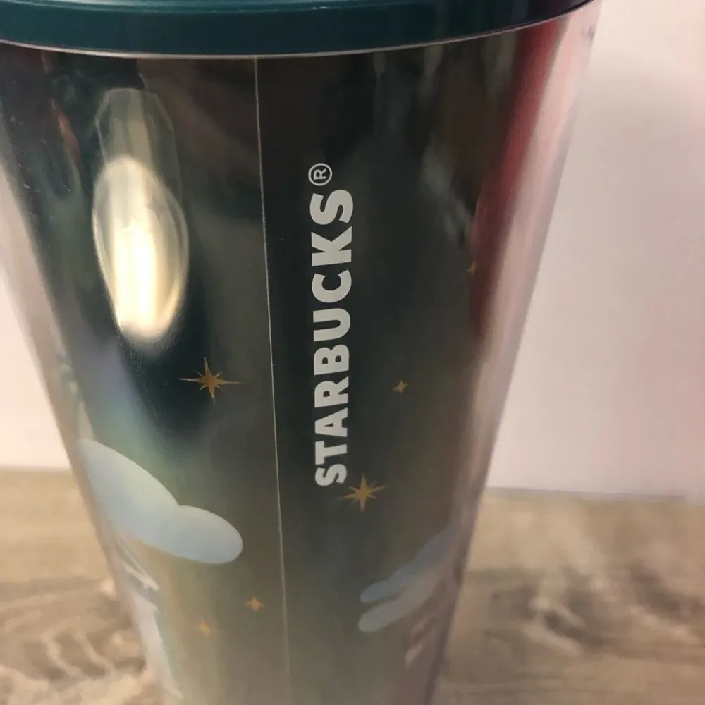 Starbucks San Francisco Painted Ladies Large 24‎ Oz Cold Cup Tumbler with Straw
