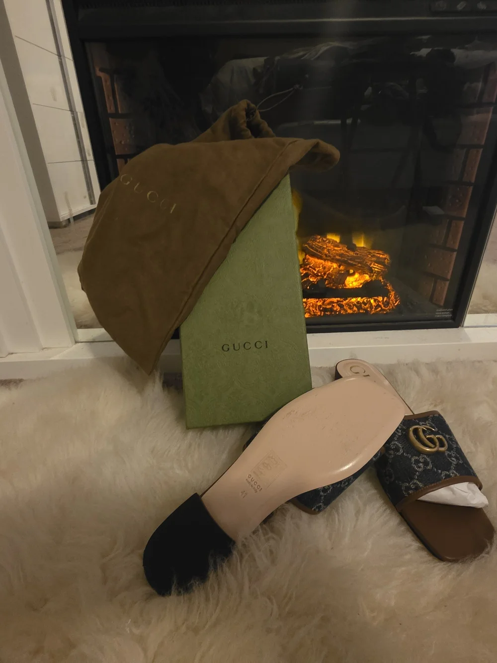 Gucci designer slide