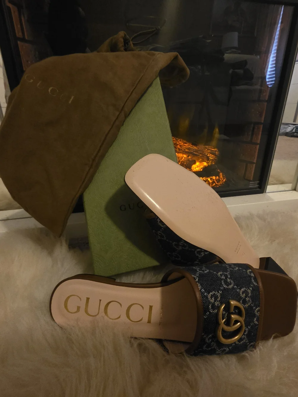 Gucci designer slide