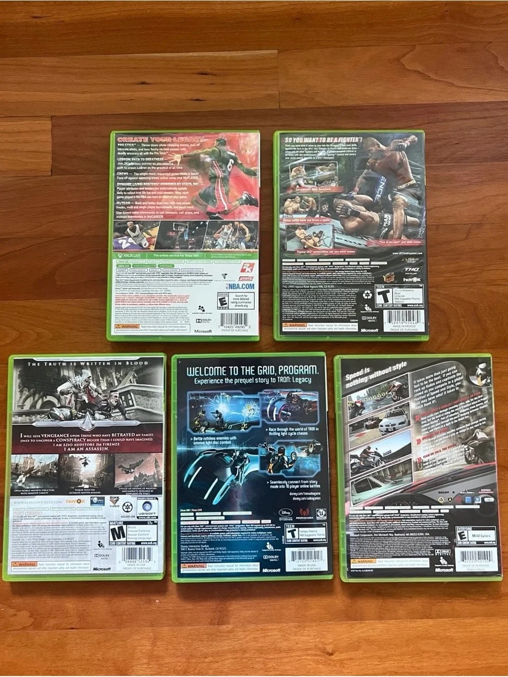 Xbox 360 Bundle / Lot of 5 Games