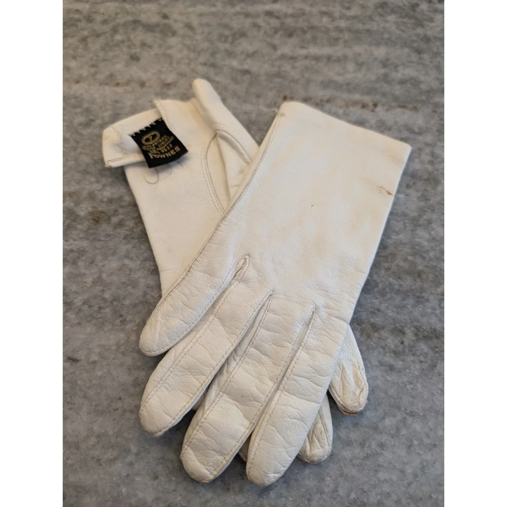 Vintage‎ Womens Gloves, Size 7, White