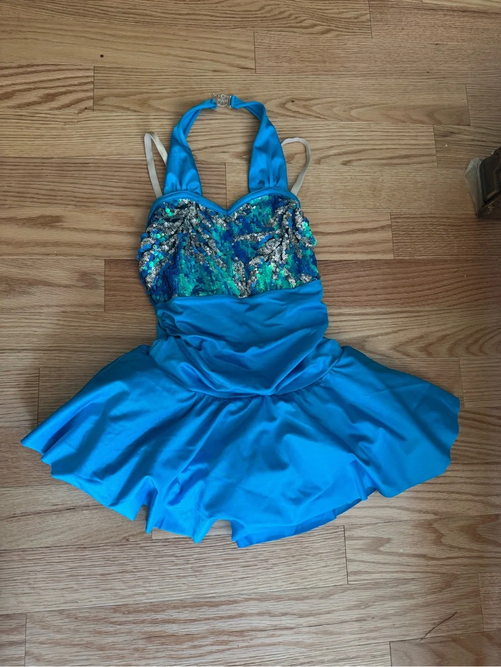Costume Gallery Blue Sequin Halter Kids Costume - child large