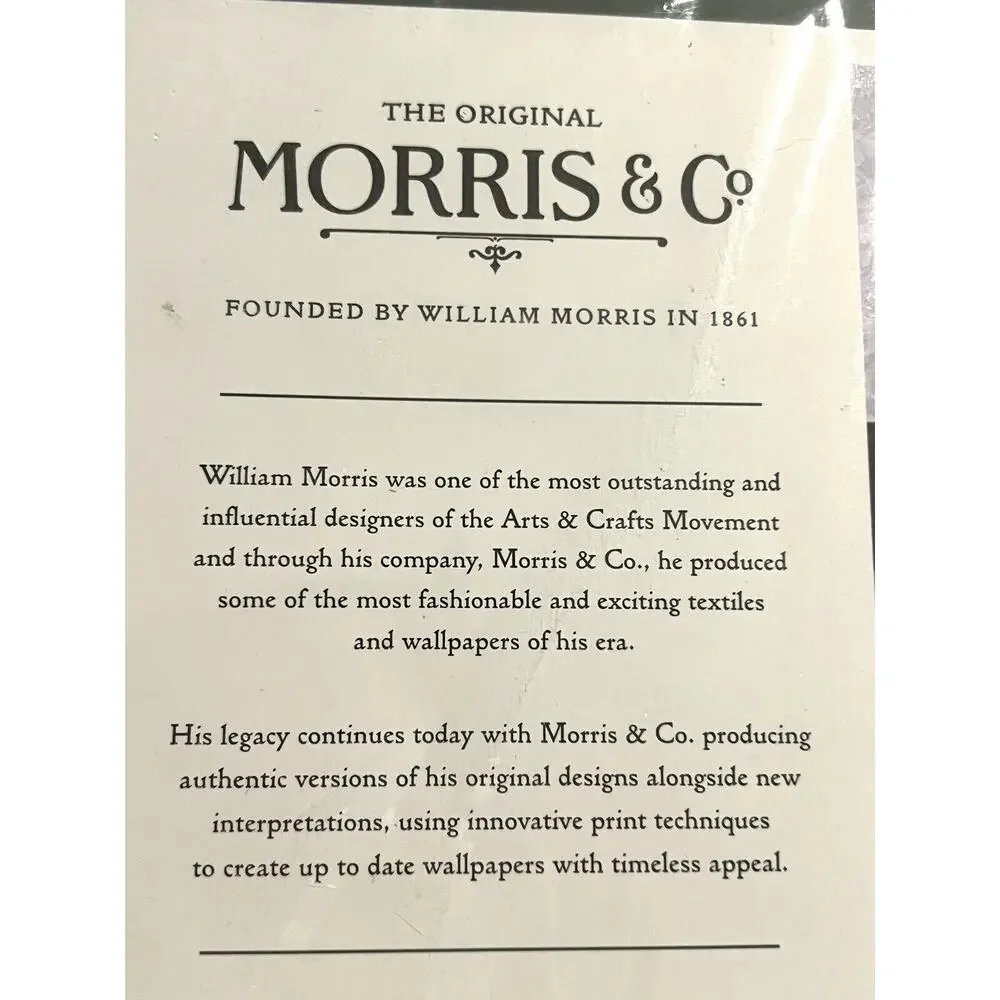 William MORRIS & CO. KING Duvet Cover Set Blue White Reversible 100% COTTON NWT