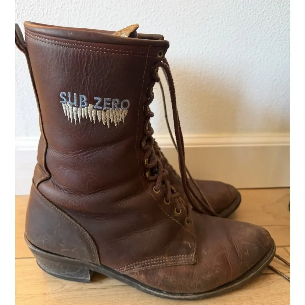 Double H 9581 Sub Zero Packer Boots Mens 11 EE Brown Leather Lace Up Insulated