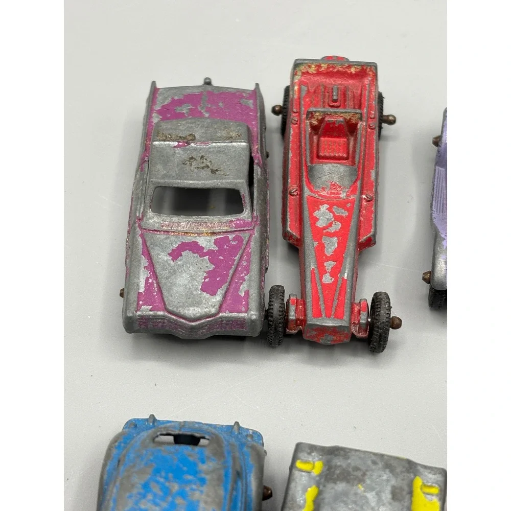 Vtg Tootsietoy Diecast Toy Car Lot 12pc Mixed Brands VW Mercedes Racing