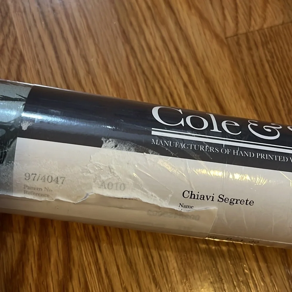 Anthropologie x Cole  & Son Chiavi Segrette Wallpaper NWT