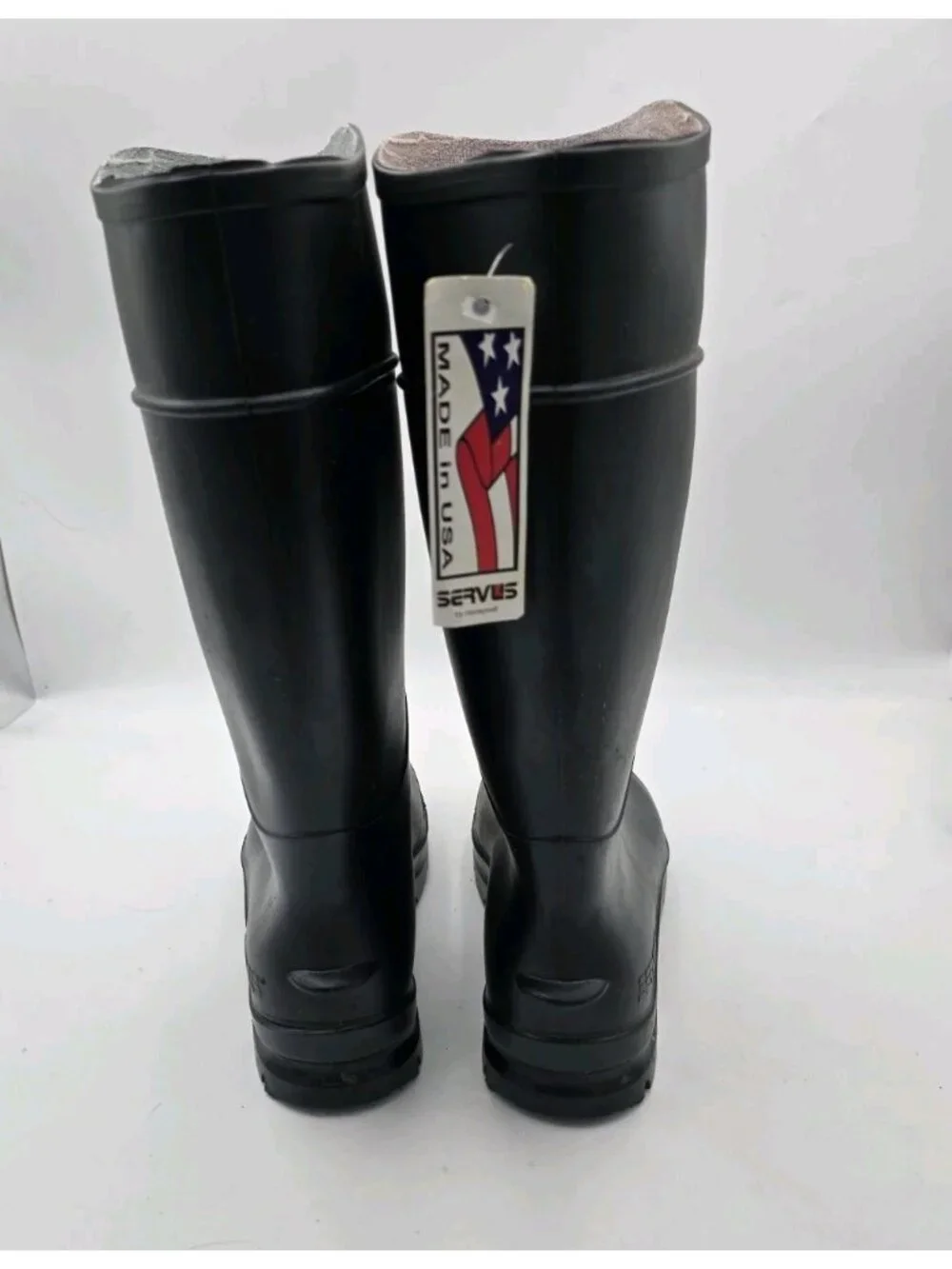 Servus by Honeywell Black PVC Rubber Work Boots Men's Size 11 Made in USA