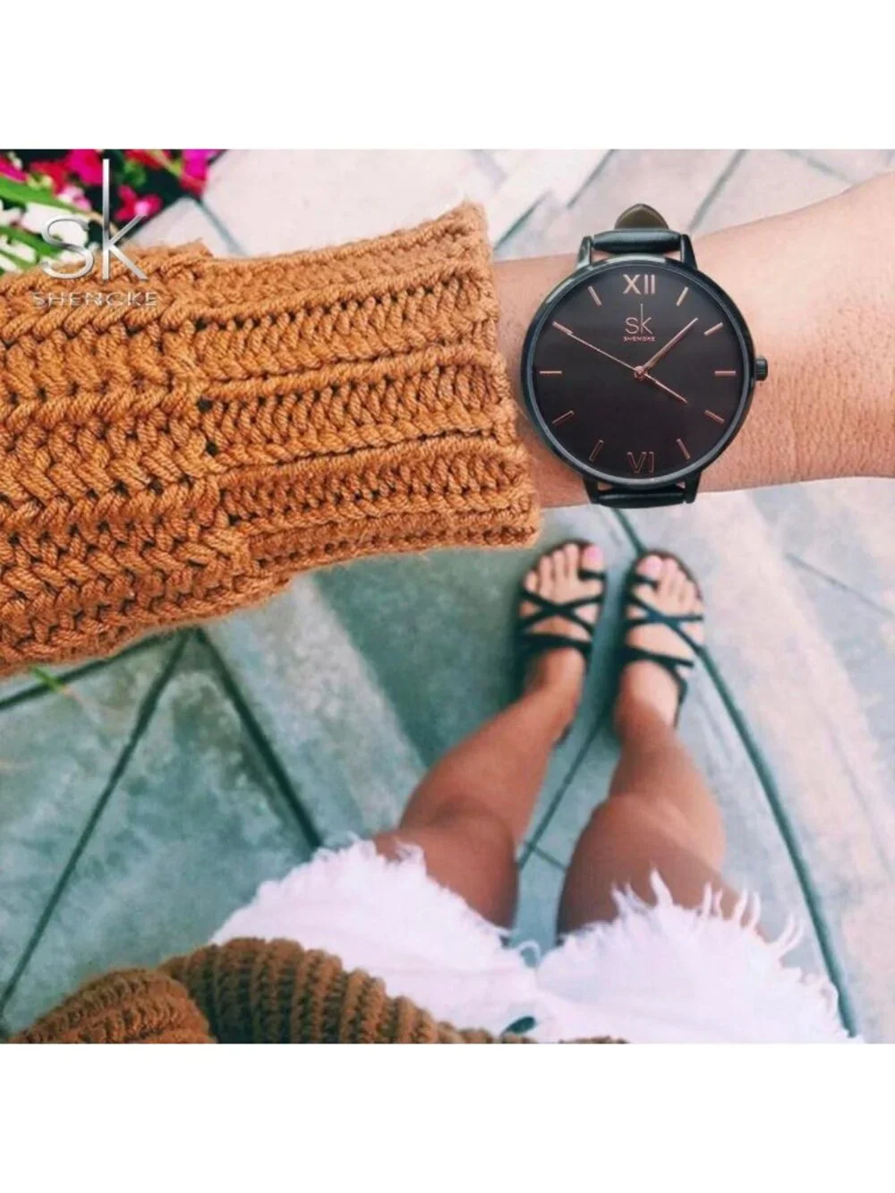 Elegant Women's Watch - Genuine Leather, Simple Design, Business Wristwatch