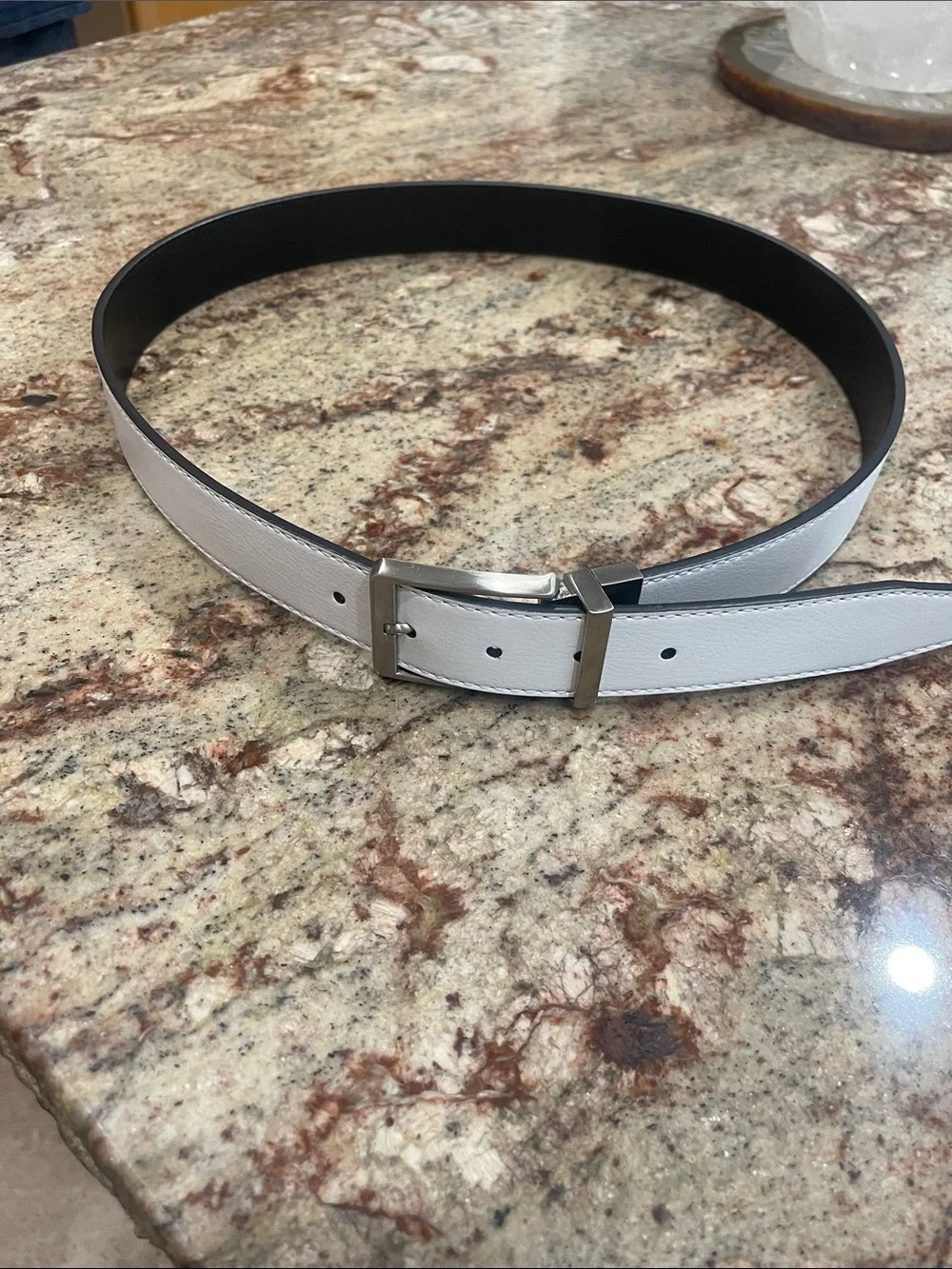 Nike- Men's White Belt S:36
