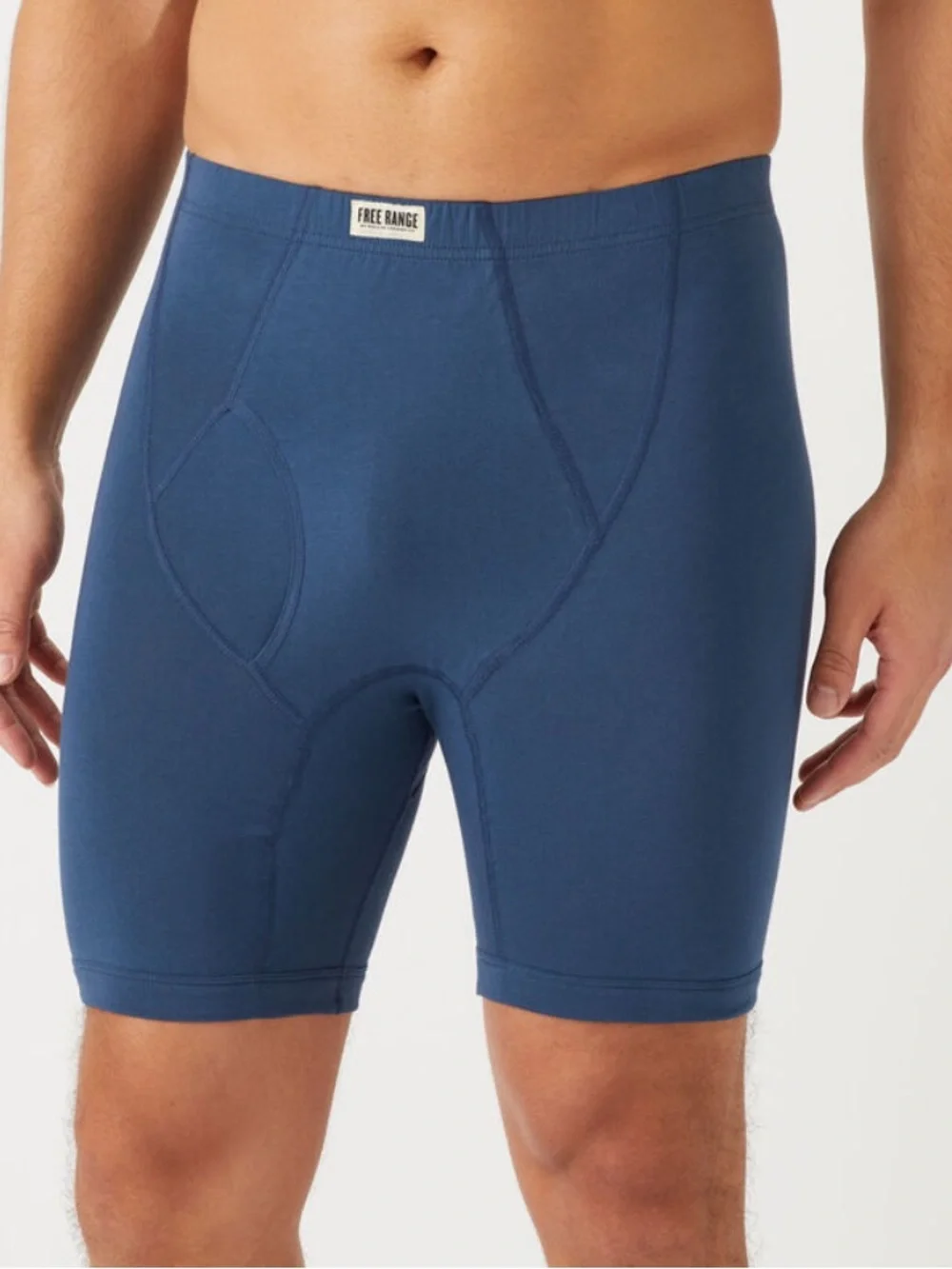 Duluth Free Range Organic Cotton Boxer Briefs Pale Navy Large NWT IN PACKAGE