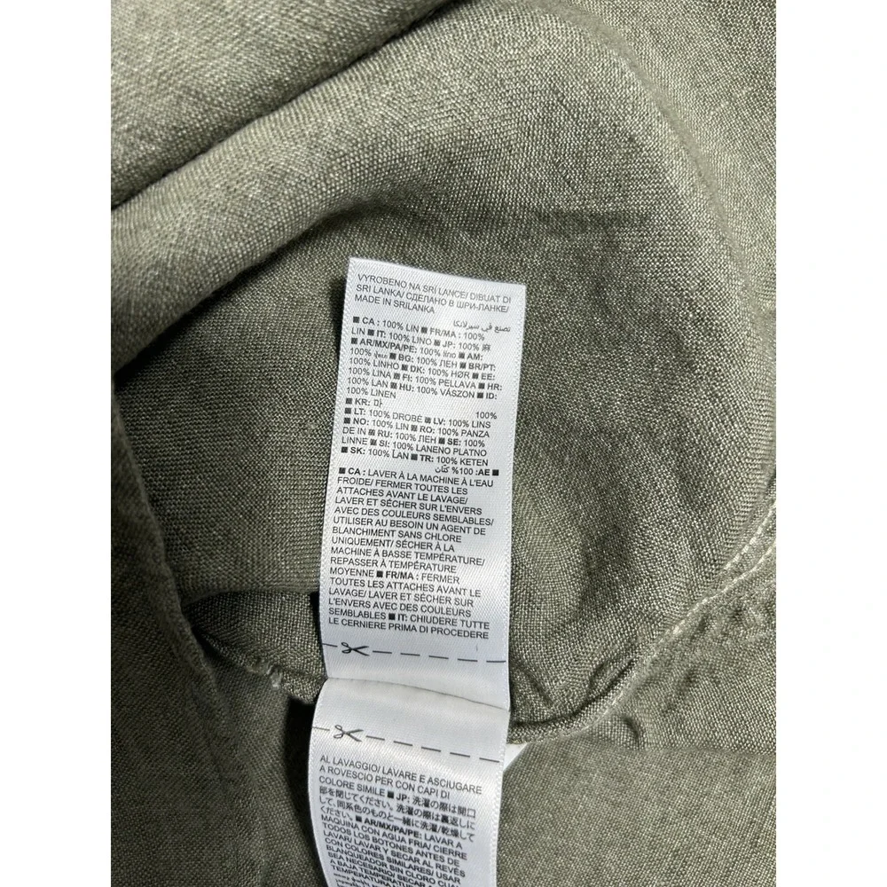 Banana Republic Standard Fit Short Sleeve Linen Shirt M