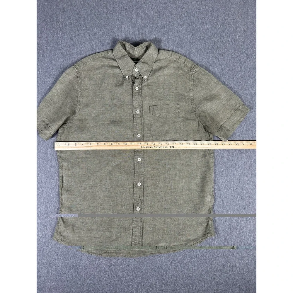 Banana Republic Standard Fit Short Sleeve Linen Shirt M