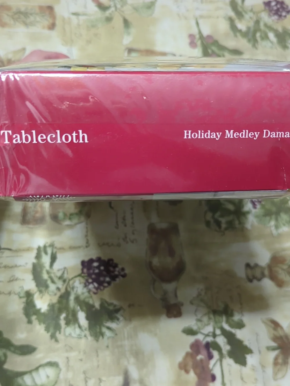 Winter Wonderland damask tablecloth