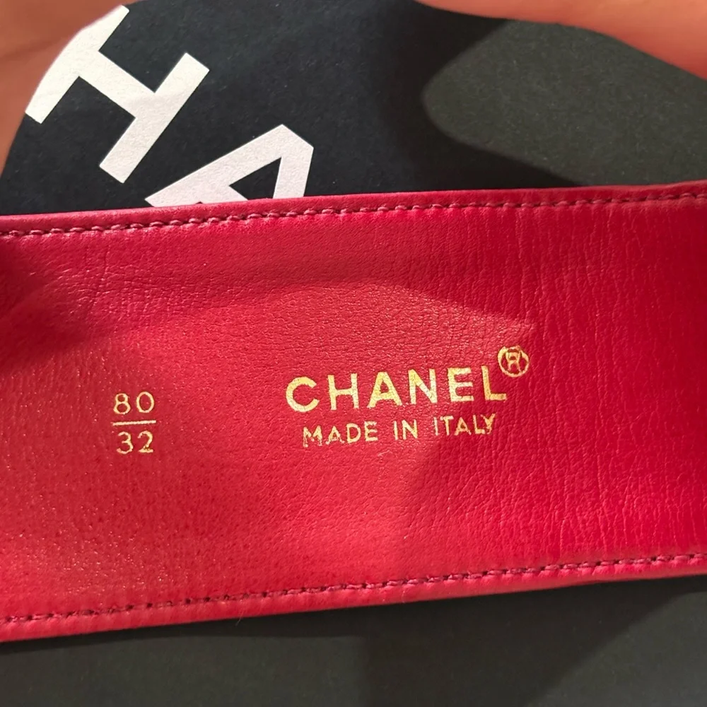 CHANEL authentic red