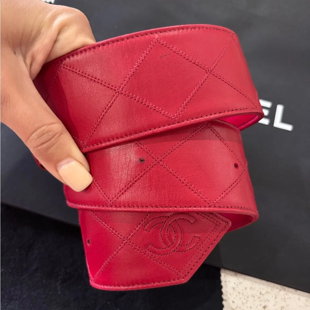 CHANEL authentic red