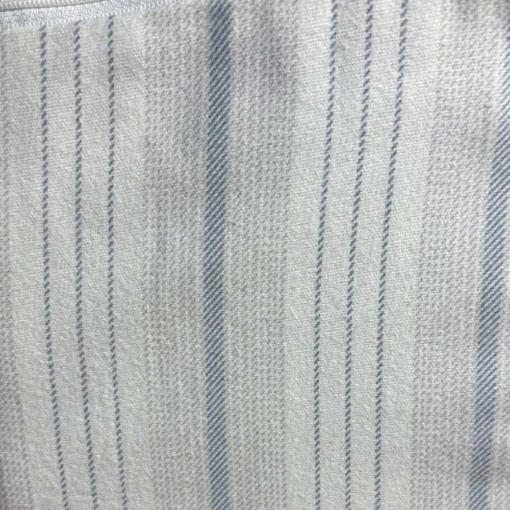 Cuddl Duds King Heavyweight Flannel Sheet Set Light Blue Striped Gift NEW