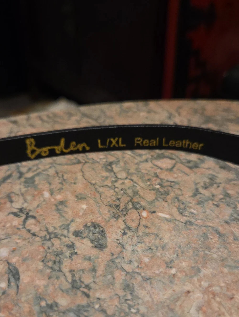 Boden Leather Black Bow Belt Adjustable L/XL