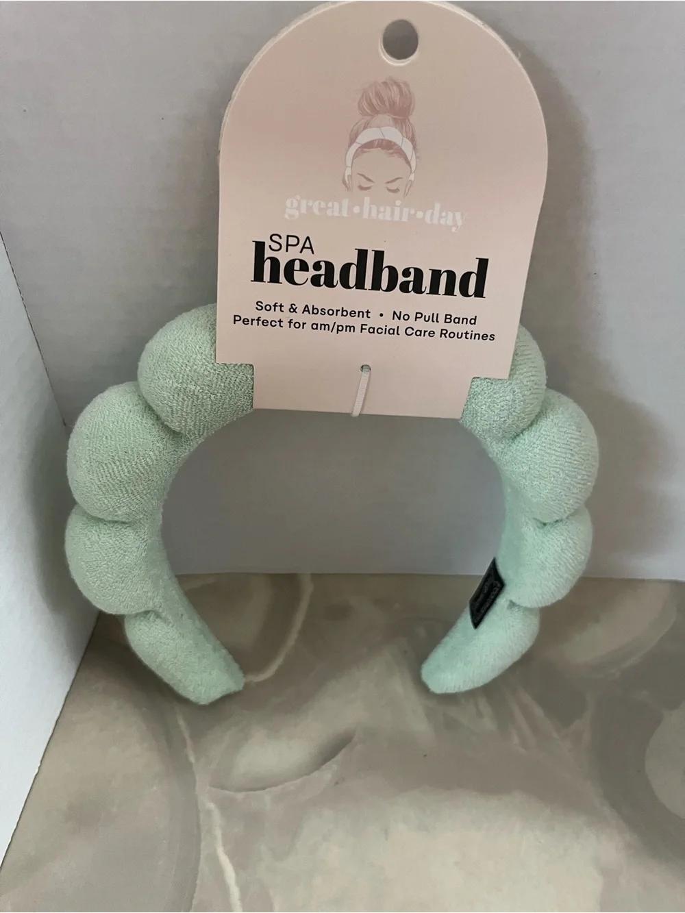 Mint Spa Headband - Soft Absorbent Hair Accessory