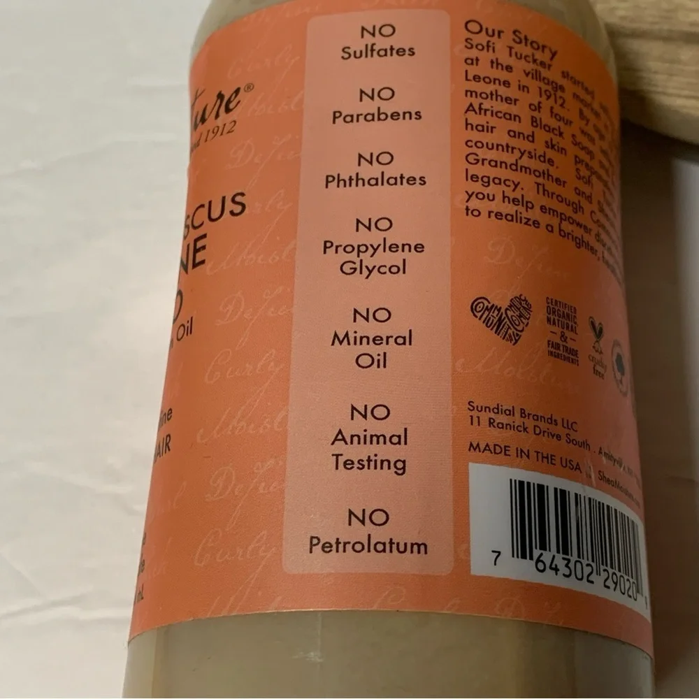Shea Moisture Shampoo Lot of 2 Coconut & Hibiscus Raw Shea Butter 13 fl oz New