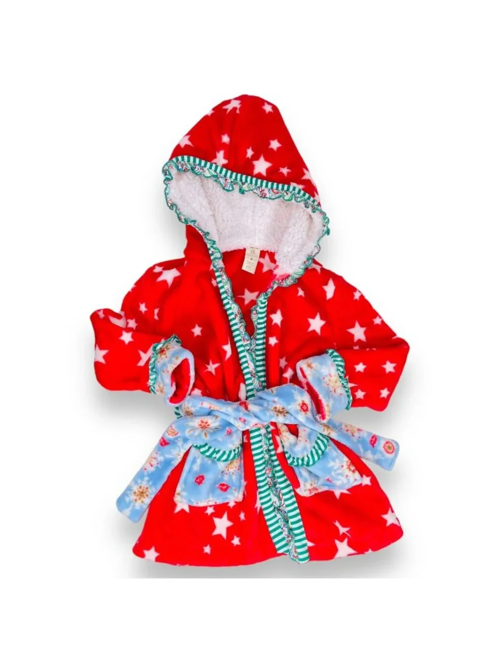 Matilda Jane Girls Evening In Christmas Winter Holiday Fuzzy Robe 4-6 / 4 - 6