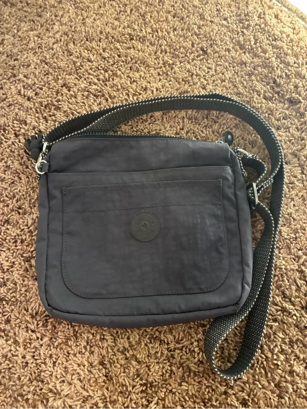 Kipling Small Crossbody Bag in Charcoal