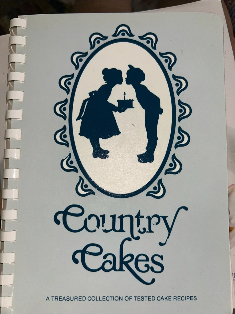 Vintage 1984- Country Cakes Cookbook - spiral bound