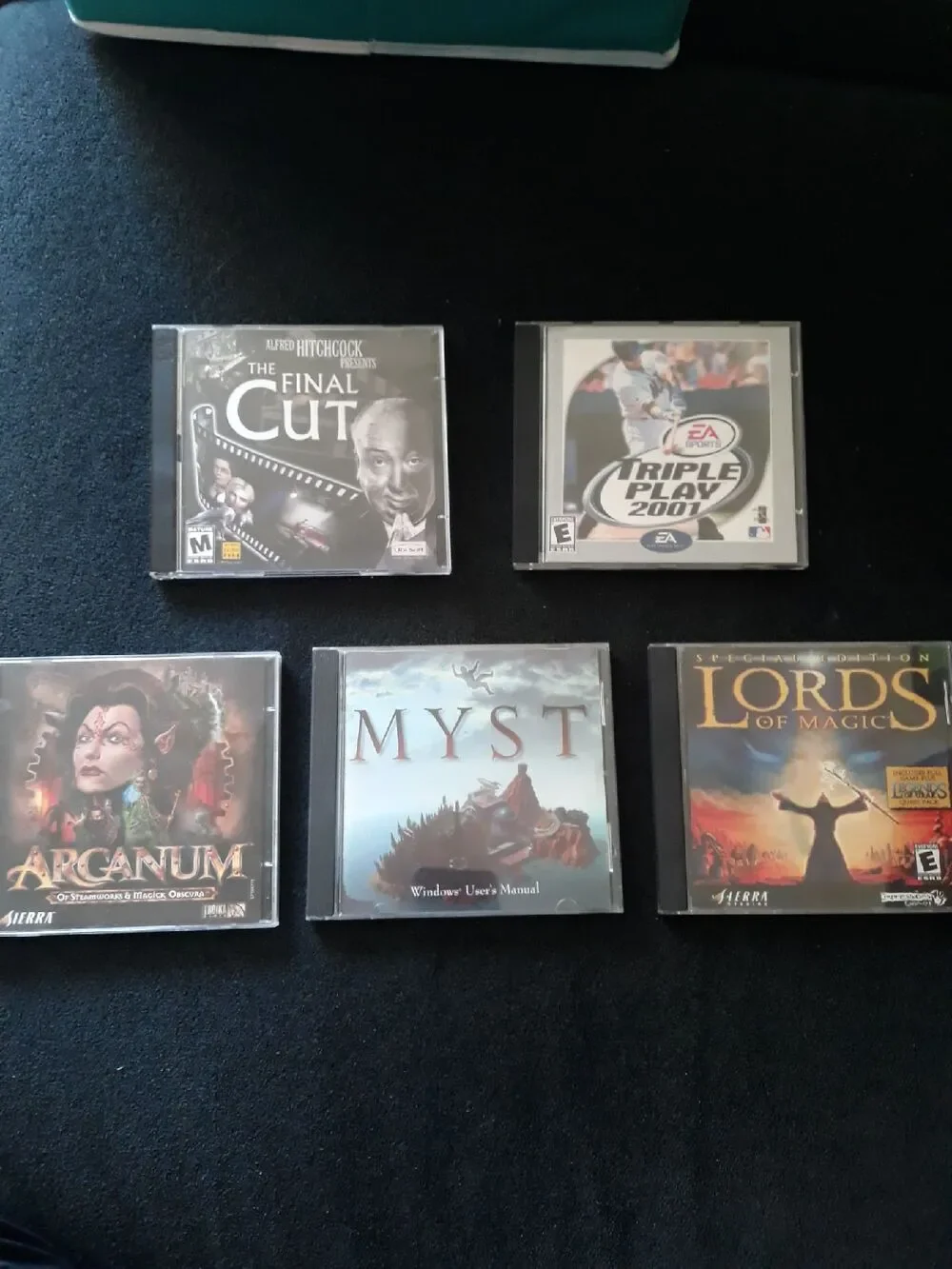 Lords of Magic, Arcanum, EA Sports Triple Play, Alfred Hitchcock The Final Cut.