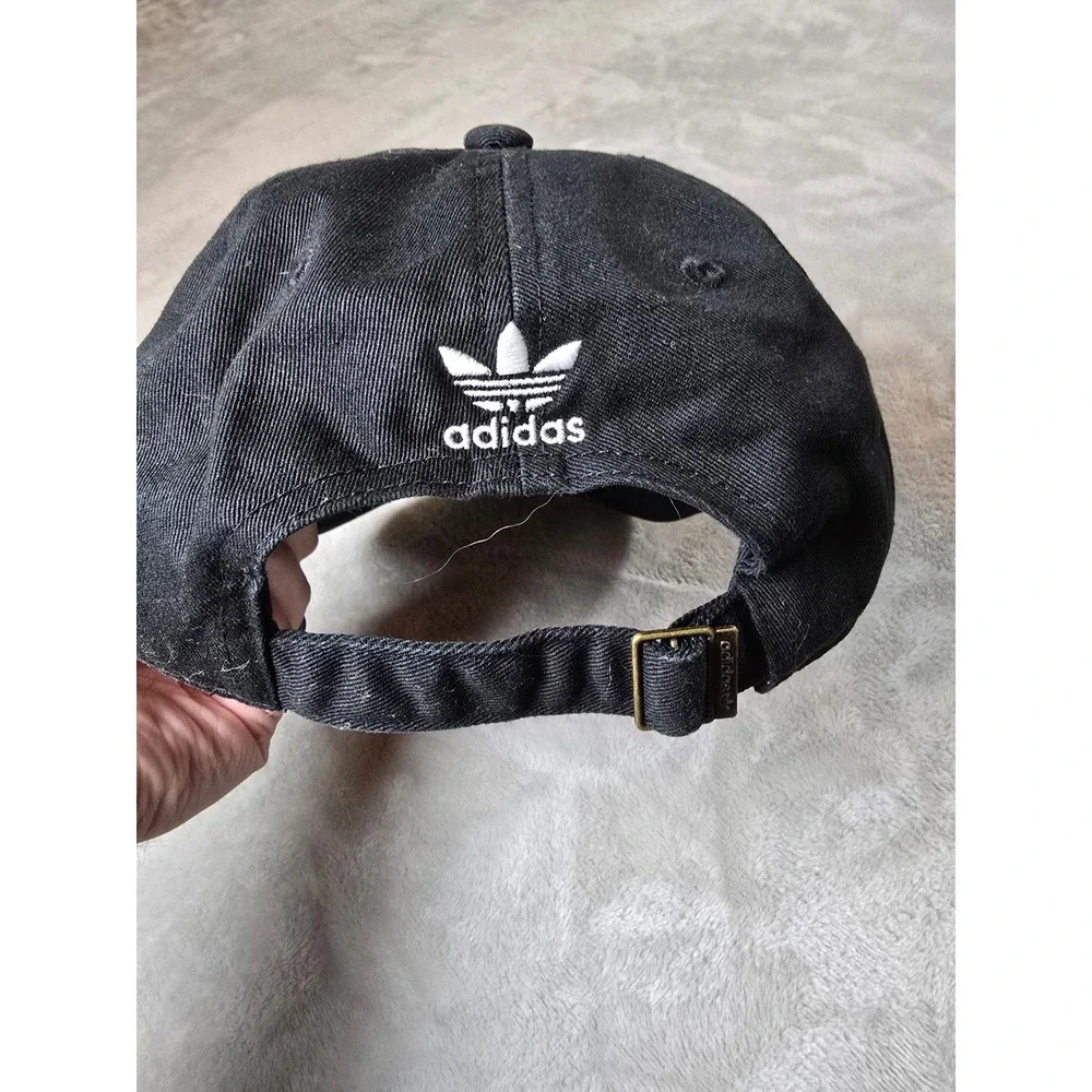 Adidas Hat‎ Cap Black OSFW Womens Trefoil Logo Baseball Cap Strapback