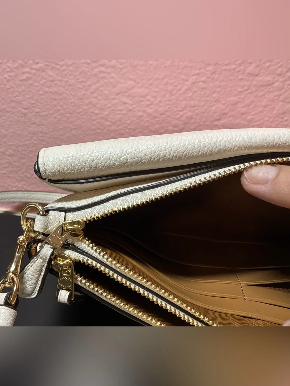 Coach triple pocket