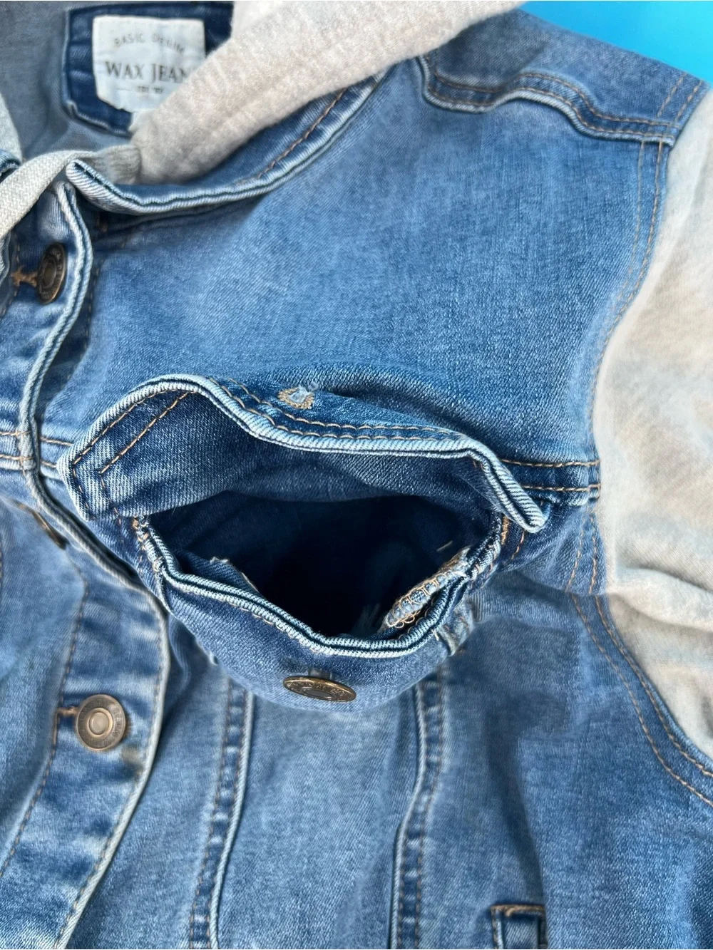 Wax Jean layered look