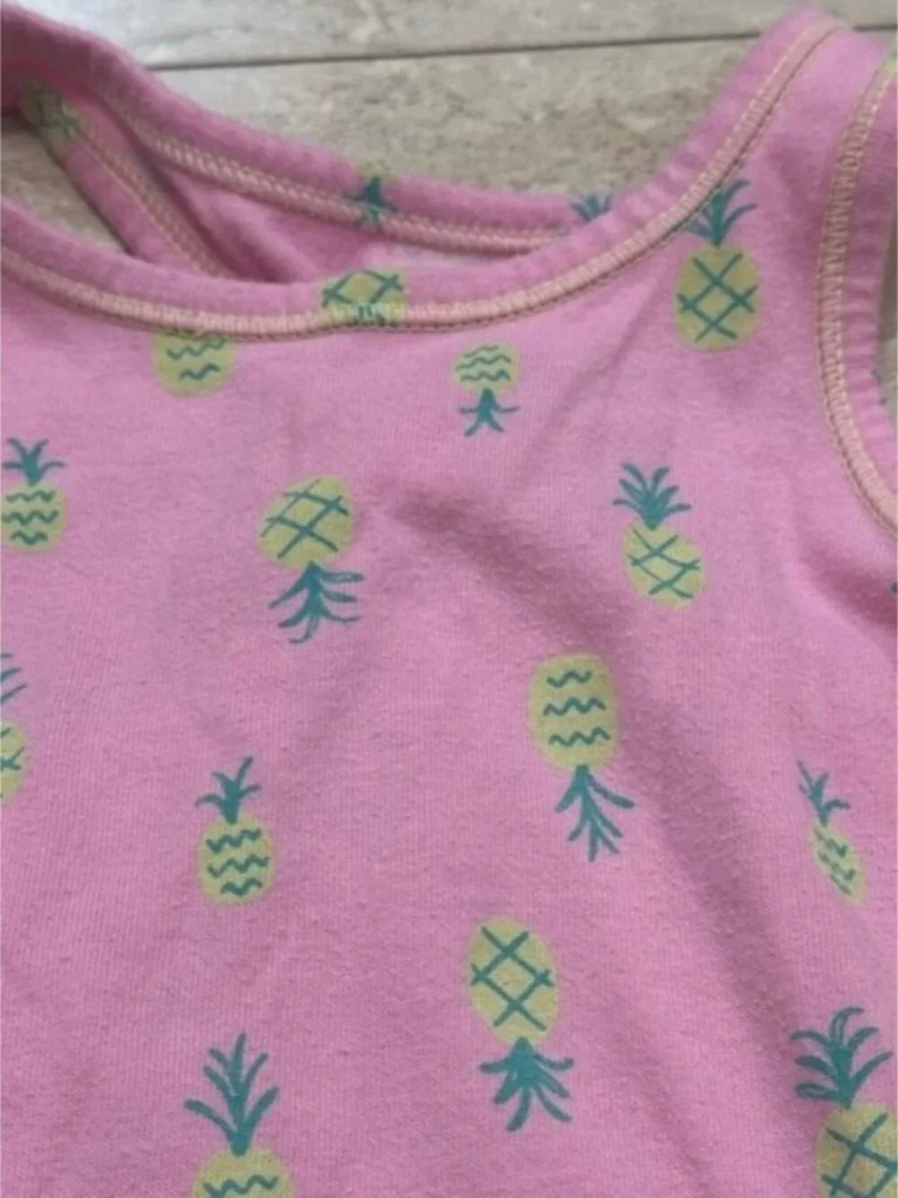 Cat & Jack Pink Pineapple Pattern Dress