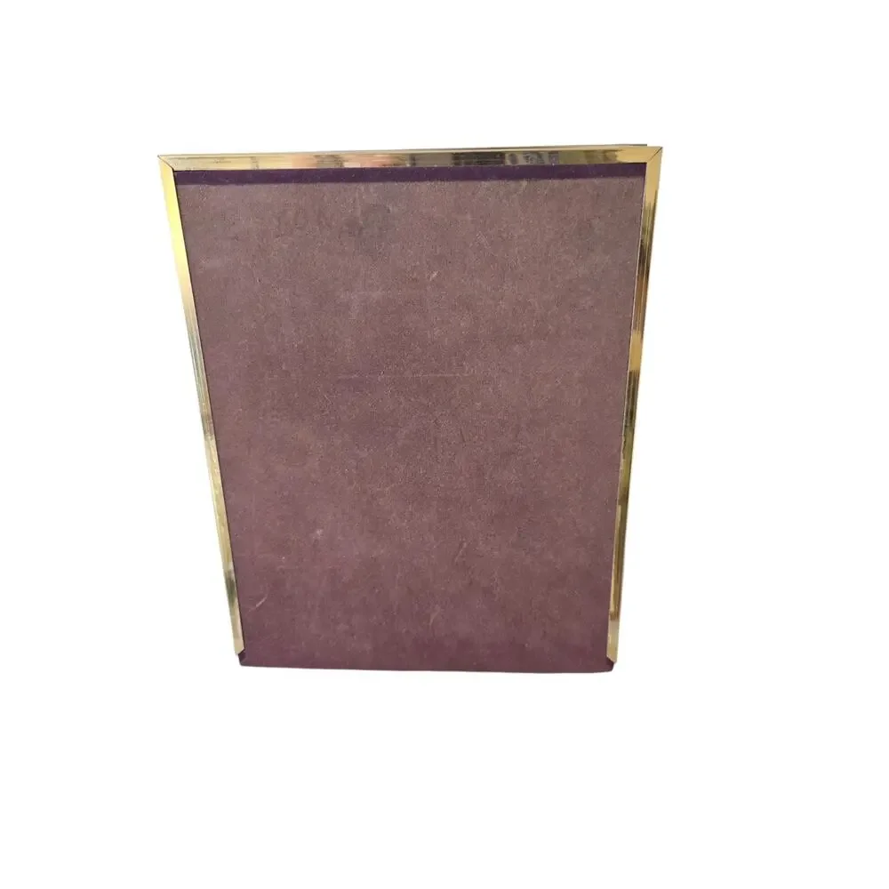 Vintage Double Sided Folding Picture Frame 8 X 10 and Collage Gold Trim